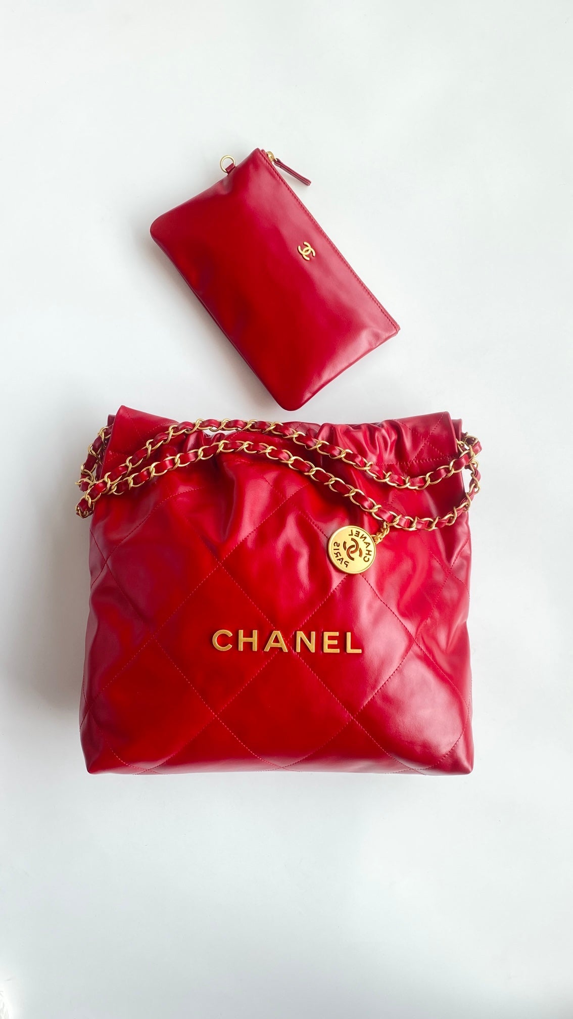 Chanel 25 Quilted Bag Red Soft Calfskin