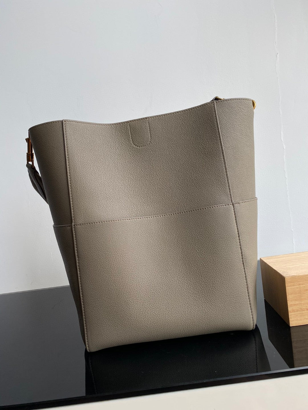 Sangle SEAU Bucket 33 BAG Peanut Brown Calfskin
