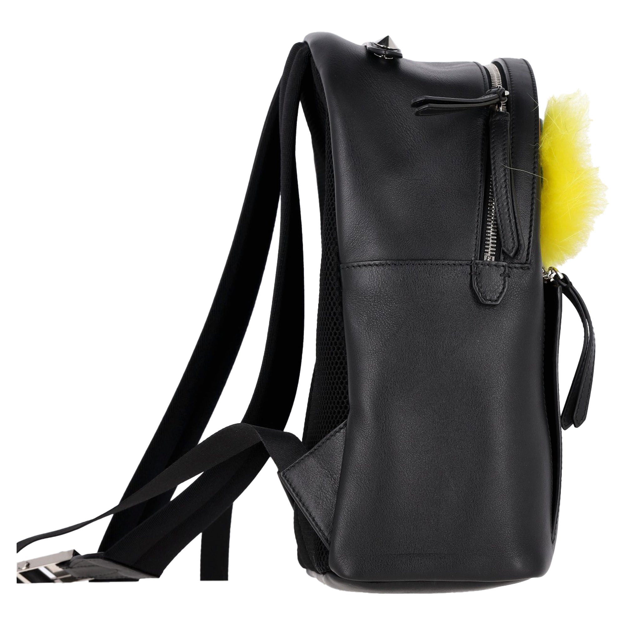 Fendi Medium Monster Eyes Backpack In Black Leather