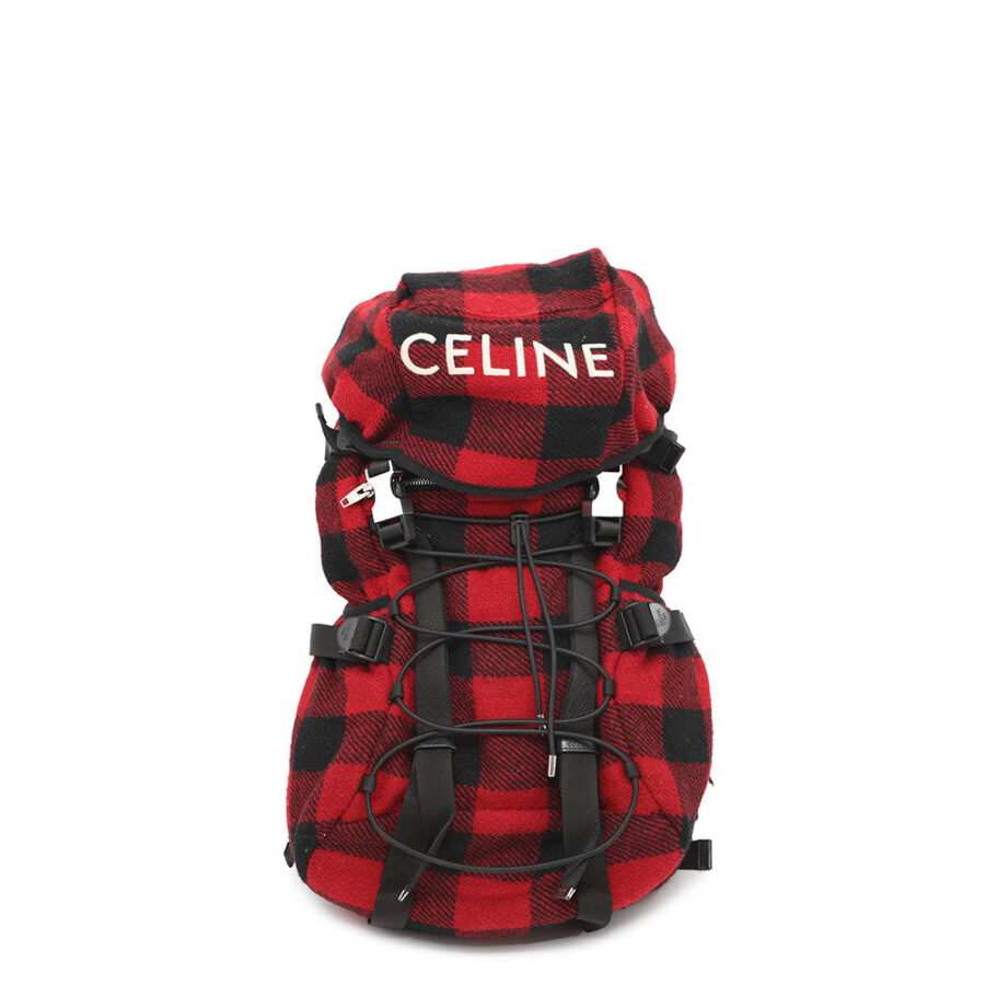 CELINE CELINE Homme by Hedi Slimane Tracking Backpack Red/Black197072 Canvas | Studio Nafay