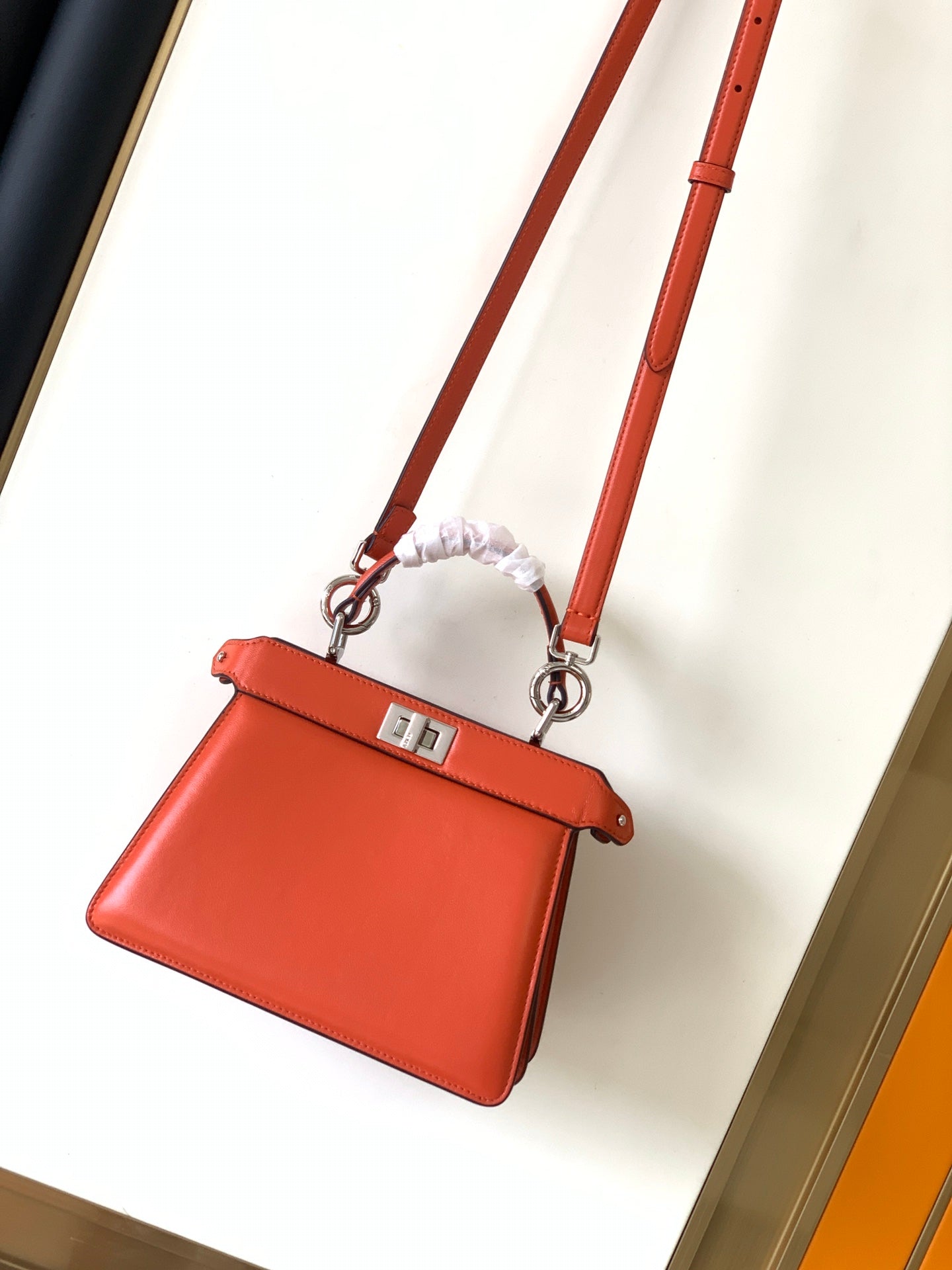 Peekaboo ISeeU Petite 20 Bag Red Lambskin Shw - Product Image 2