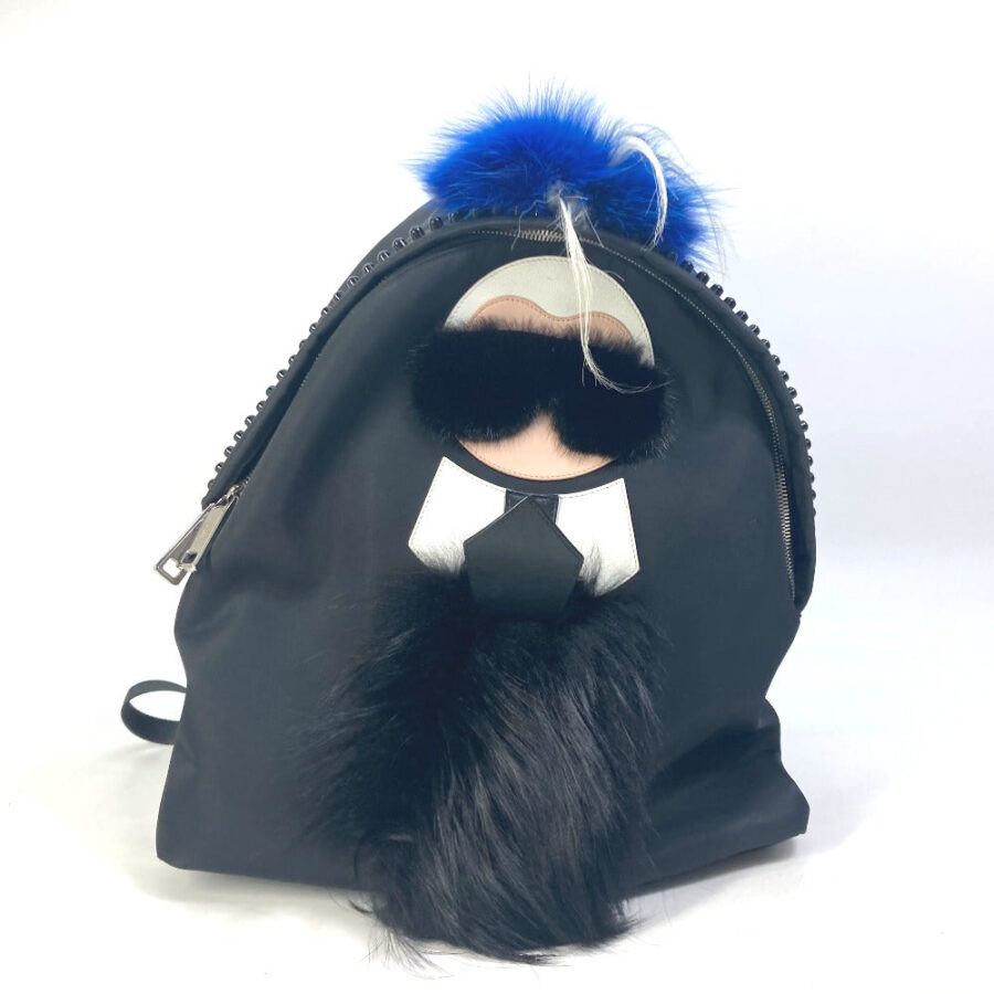 Fendi Backpack black bag – front view