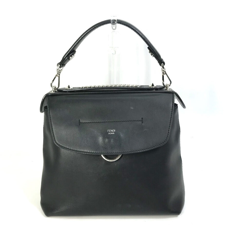 Fendi Backpack black bag – front view