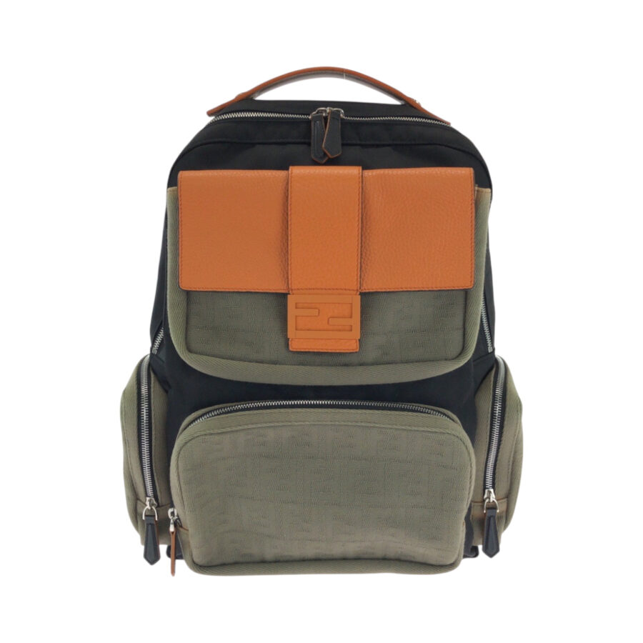 Louis Vuitton Backpack black bag – front view