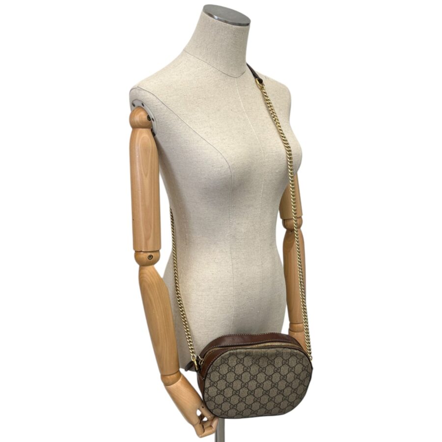 Designer Crossbody beige bag – front view