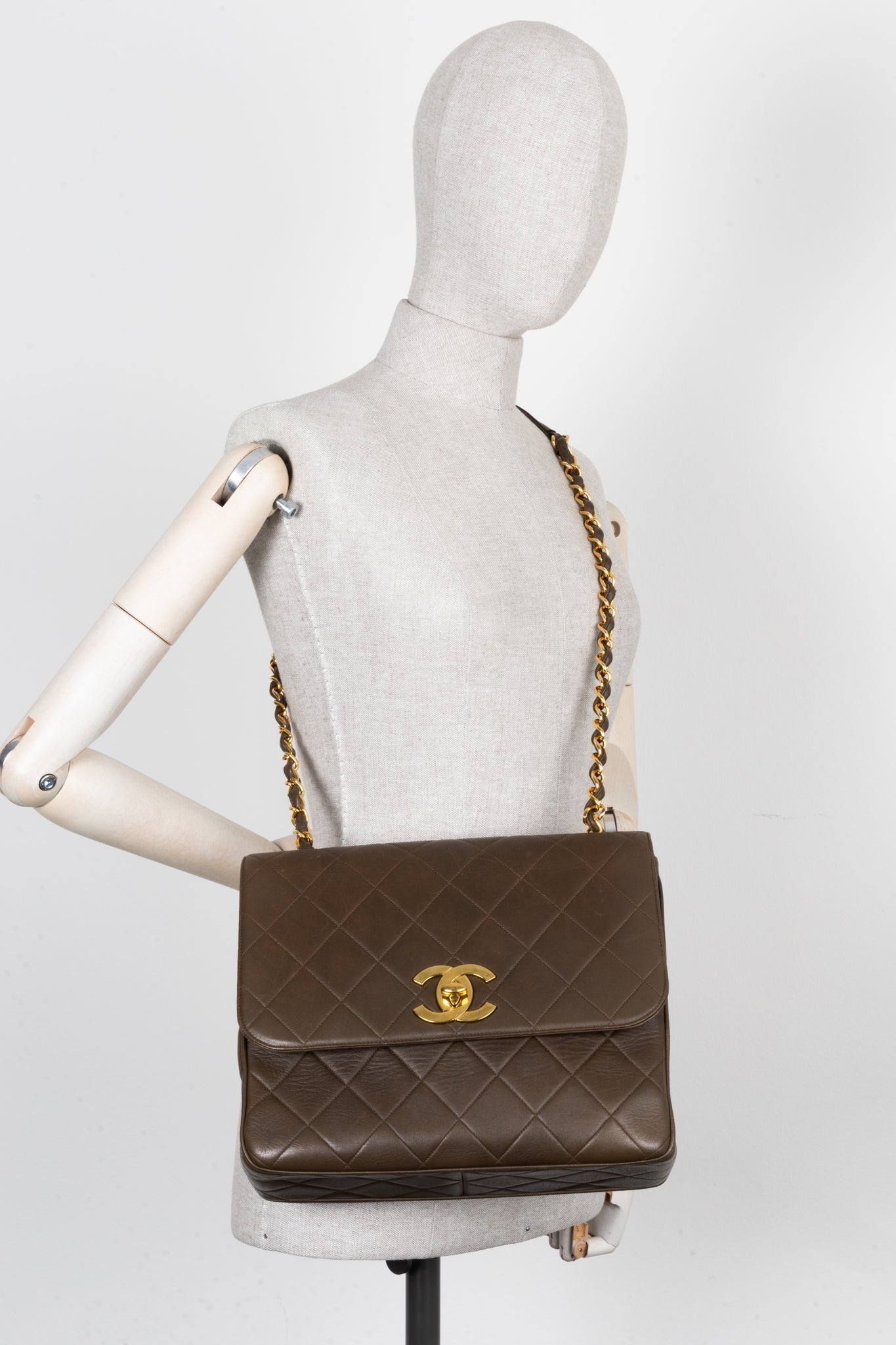 Chanel Flap Brown Shoulder Bag