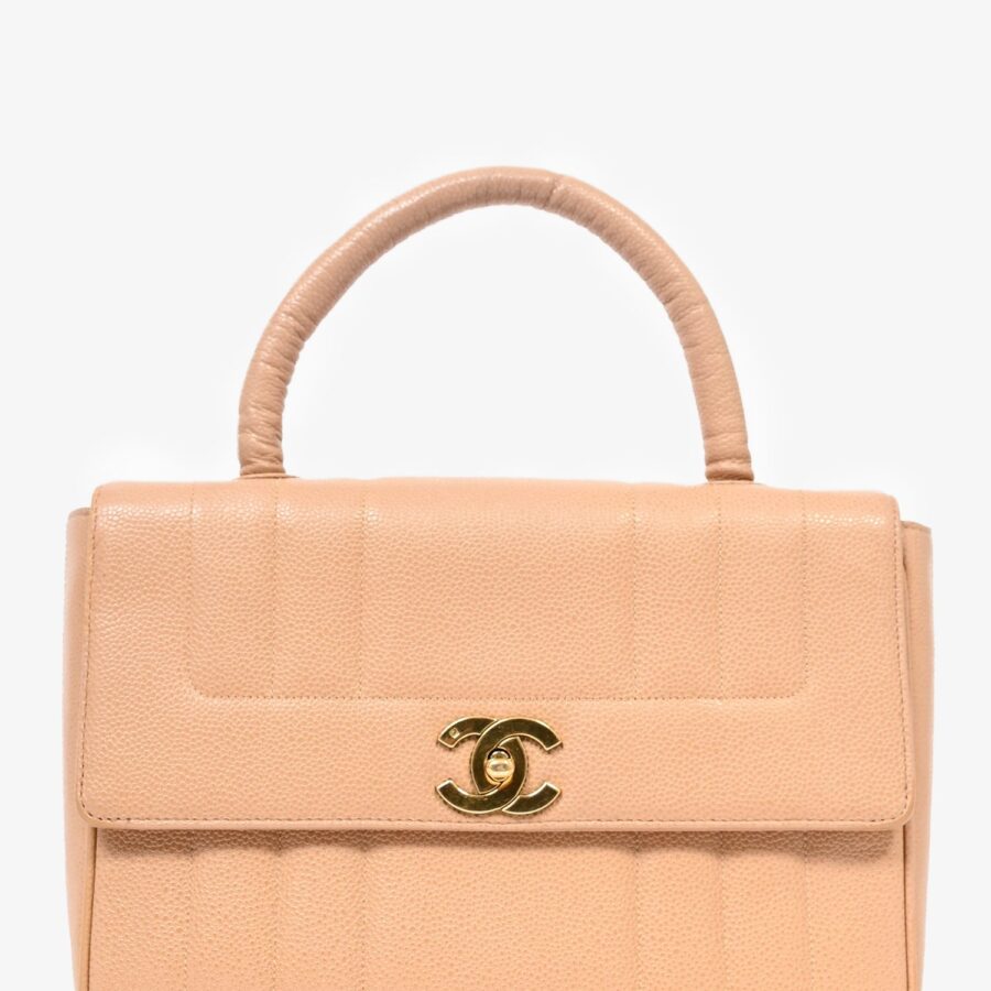 Chanel Kelly beige bag – front view