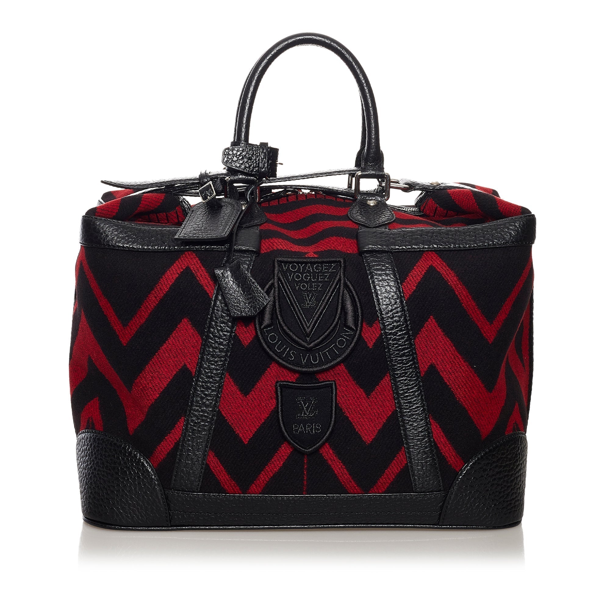 Red Louis Vuitton Grimaud Vail Blanket Travel Bag