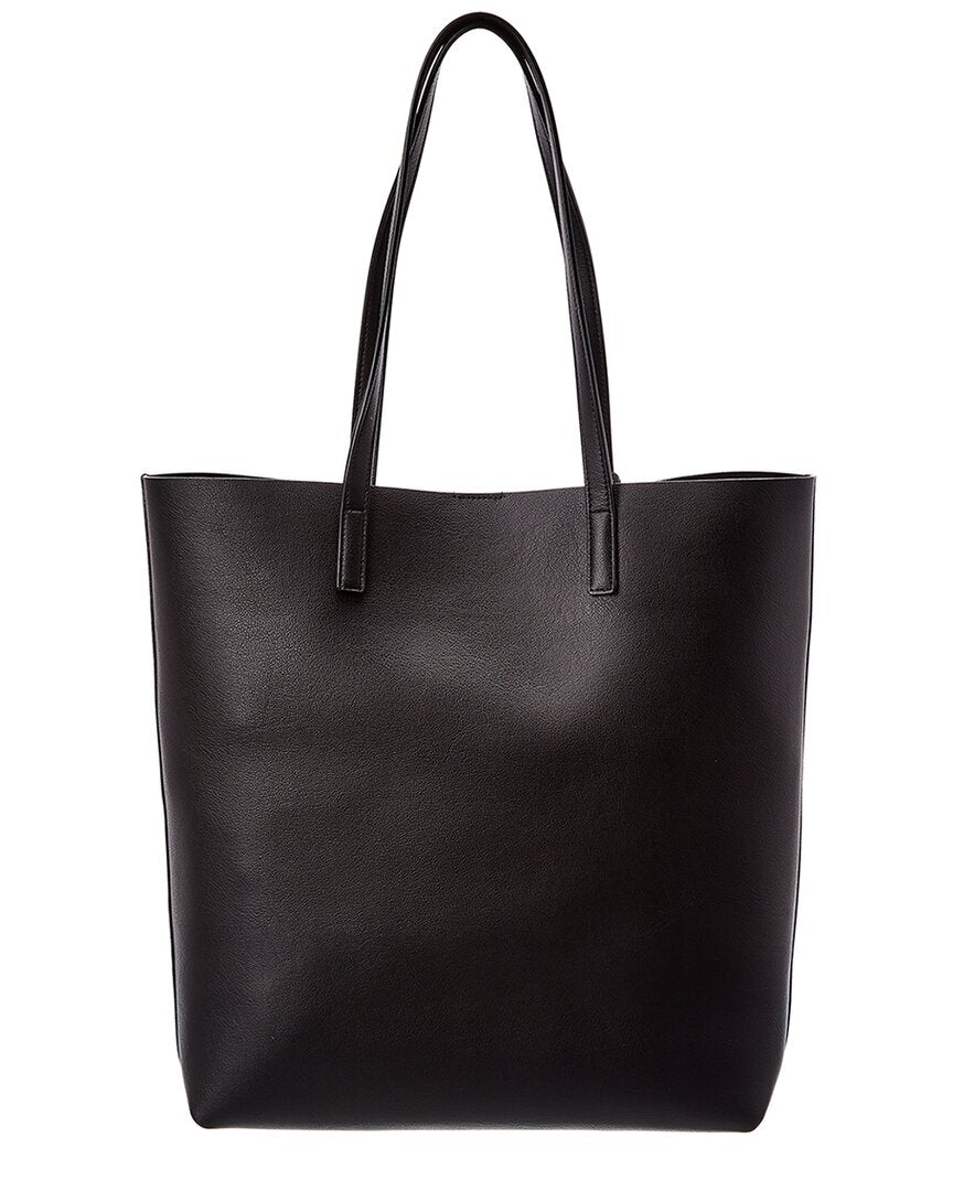 Saint Laurent North/south Medium Leather Shopper Tote