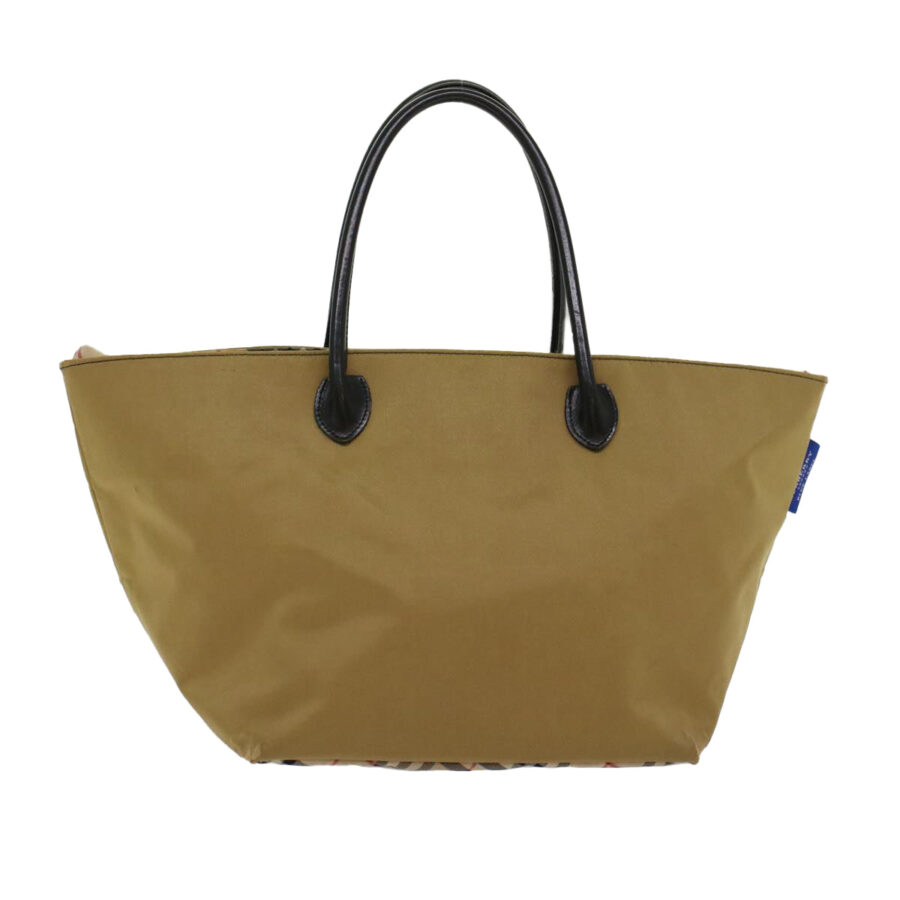 BURBERRY Blue Label Tote Bag Nylon Beige Auth bs6823 | Studio Nafay