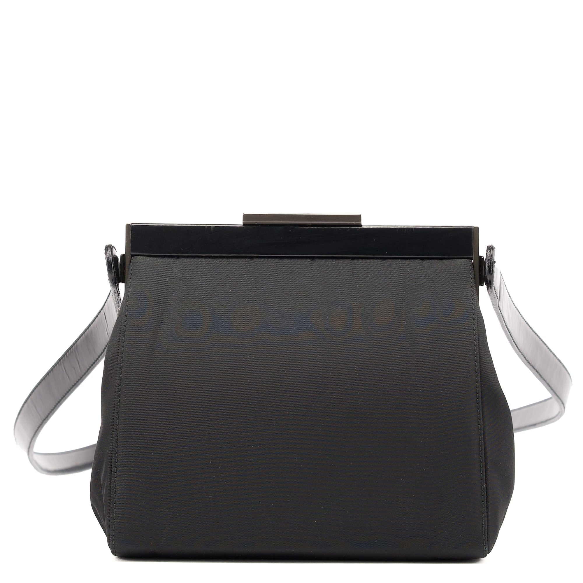 Black Tessuto Nylon Clutch Shoulder Bag - Product Image 2