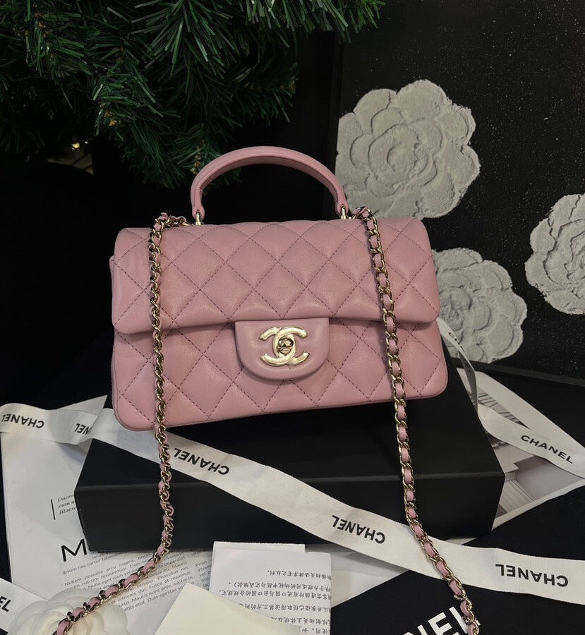Chanel 24S Pink Purple CF Large Mini Crossbody Bag | Studio Nafay