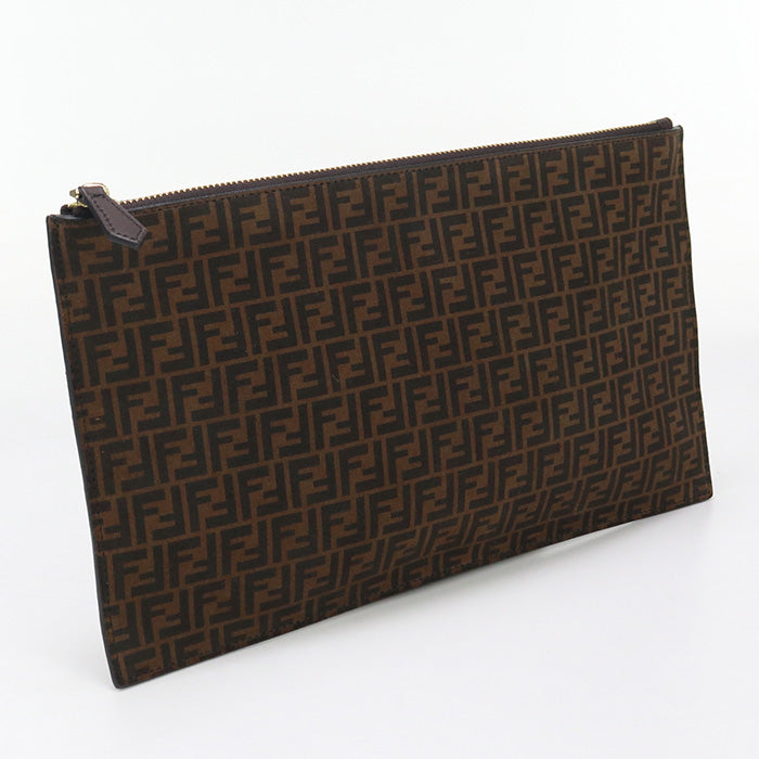 Fendi Clutch brown bag – front view